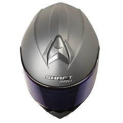 Casco Shaft Pro 4000Dv Evo Solid Titanio Visor Claro Azul