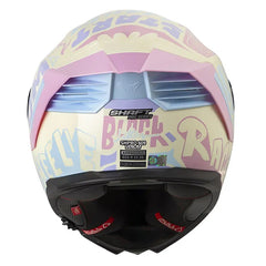 Casco Shaft Pro 609 Venom Block Lett Amarillo Morado
