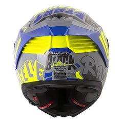 Casco Shaft Pro 609 Venom Block Lett Gris Azul