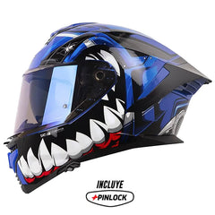 Casco Shaft Pro 609 Venom Madness Azul Negro