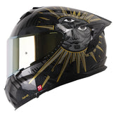 Casco Shaft Pro 610Dv Eclipse Negro Dorado