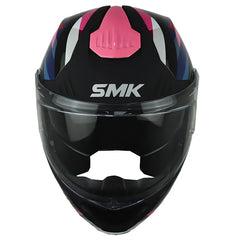 Casco Smk Gullwing Cha Negro Azul Rosado