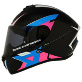 Casco Spartan Draken Frantic Azul Rosado