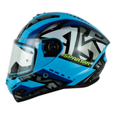 Casco Spartan Draken S Jolly Azul Negro Gris