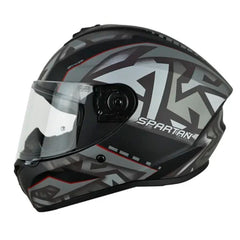 Casco Spartan Draken S Jolly Negro Gris