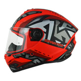 Casco Spartan Draken S Jolly Rojo Negro Gris