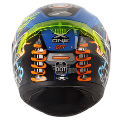 Casco X-One X-500Gt Evo Gpt Azul Naranja