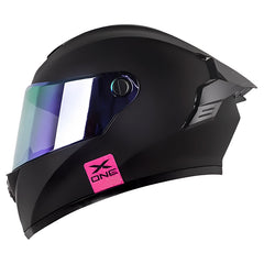 Casco X-One X-500Gt Evo Solid Negro Fucsia