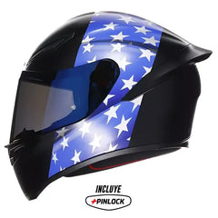 Casco Agv K1s Flag Usa Azul Rojo