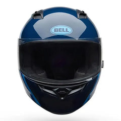 Casco Bell Qualifer Chasm Azul Blanco Brillo