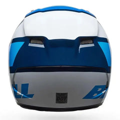 Casco Bell Qualifer Chasm Azul Blanco Brillo