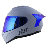 Casco Edge Extreme Solid Gris Azul
