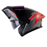 Casco Hro 3480DV Cold Gris Rojo