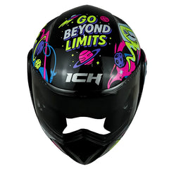 Casco Ich 3110s Kids Astro Fight Negro Fucsia