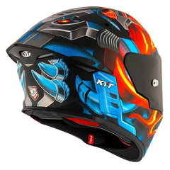 Casco Kyt Tt Revo Magnet Azul Rojo