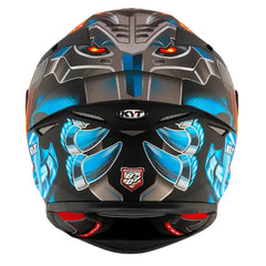 Casco Kyt Tt Revo Magnet Azul Rojo