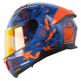 Casco Ls2 FF808 Stream I Gp Azul Naranja