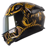 Casco Ls2 Ff808 Stream Samurai Dorado Negro