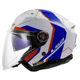 Casco Ls2 Of603 Infinity ll Focus Blanco Azul