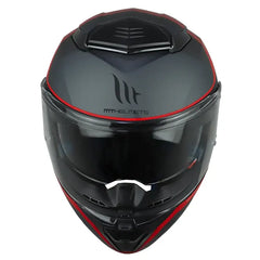 Casco Mt Atom 2Sv Emalla B15 Gris Rojo