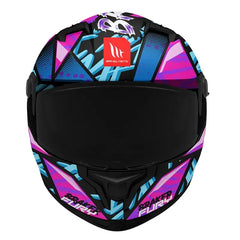 Casco Mt Braker Sv Fury Azul Rosado Brillante