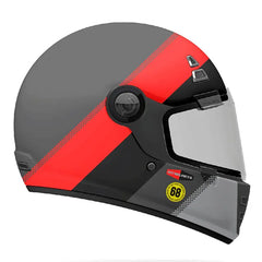 Casco Mt Jarama Factory Gris Mate Rojo