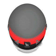 Casco Mt Jarama Factory Gris Mate Rojo