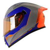 Casco Shaft 526sp Evo Undercove Gris Brillante Azul