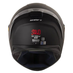 Casco Shaft 582Sp Evo Solid Negro Rojo Visor Revo Rojo
