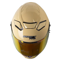 Casco Shaft Pro 606Sp Solid Beige Blanco