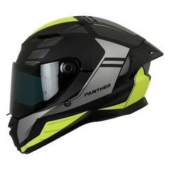 Casco Spartan Panther Sv Prestige Negro Mate Amarillo