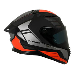 Casco Spartan Panther Sv Prestige Negro Mate Rojo