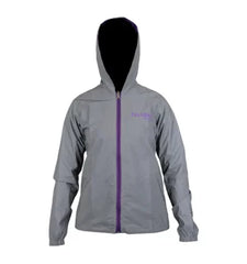 Chaqueta Bullet Doble Faz Fem Negro Morado