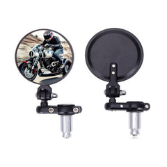 Espejo Cafe Racer Redondos Con Abrazadera