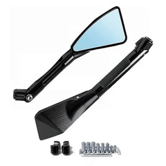 Espejo Rizoma 3 Puntas Negro