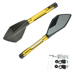 Espejo Rizoma 5 Puntas Dorado