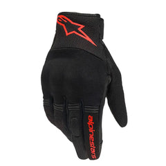 Guantes Alpinestars Cooper Negro Rojo Fluorescente