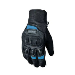 Guantes Giacomo En Cuero Street Race Negro Azul