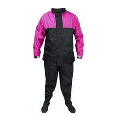 Impermeable Poliester Delatex Negro Fucsia
