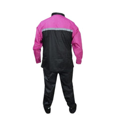 Impermeable Poliester Delatex Negro Fucsia