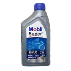 Aceite Mobil Super Plus 4T 20W-50 946Ml Tapa Azul