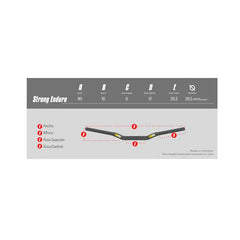 Manubrio Protaper Strong 1.125 Bajo Aluminio Brillante