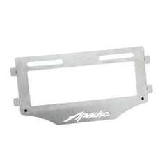 Porta Placa Lamina Plata Apache