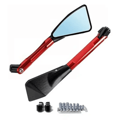 Espejo Rizoma 3 Puntas Rojo