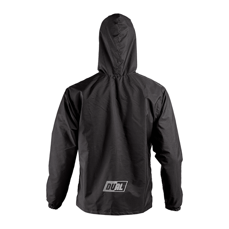 Chaqueta Bullet Doble Faz Fem Negro Gris