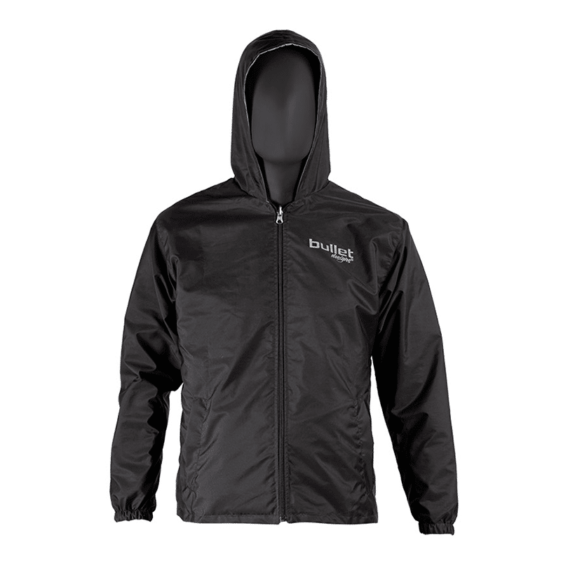 Chaqueta Bullet Doble Faz Fem Negro Gris