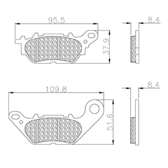 Pastillas Kross 10319 Ybr125 R15 Libero/Fmpd00891