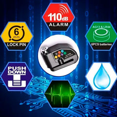 Candado Freno Disco Alarma Negro