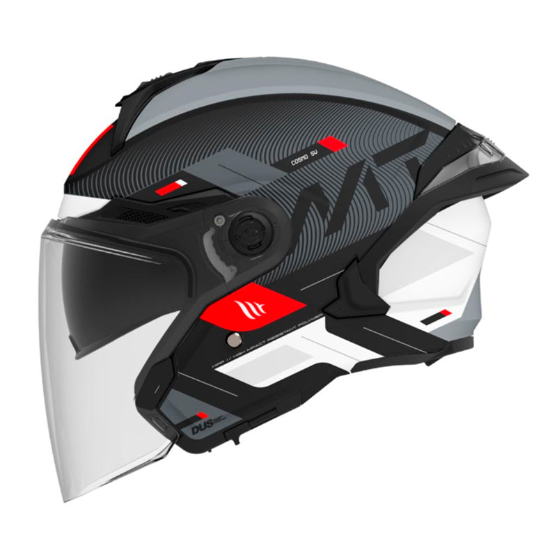 Casco Mt Cosmo Sv Silence Negro Mate Gris