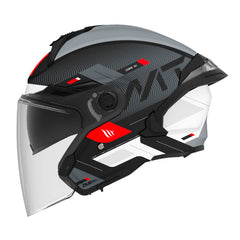 Casco Mt Cosmo Sv Silence Negro Mate Gris